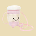Amuseables Coffee - To - Go Pink Bag