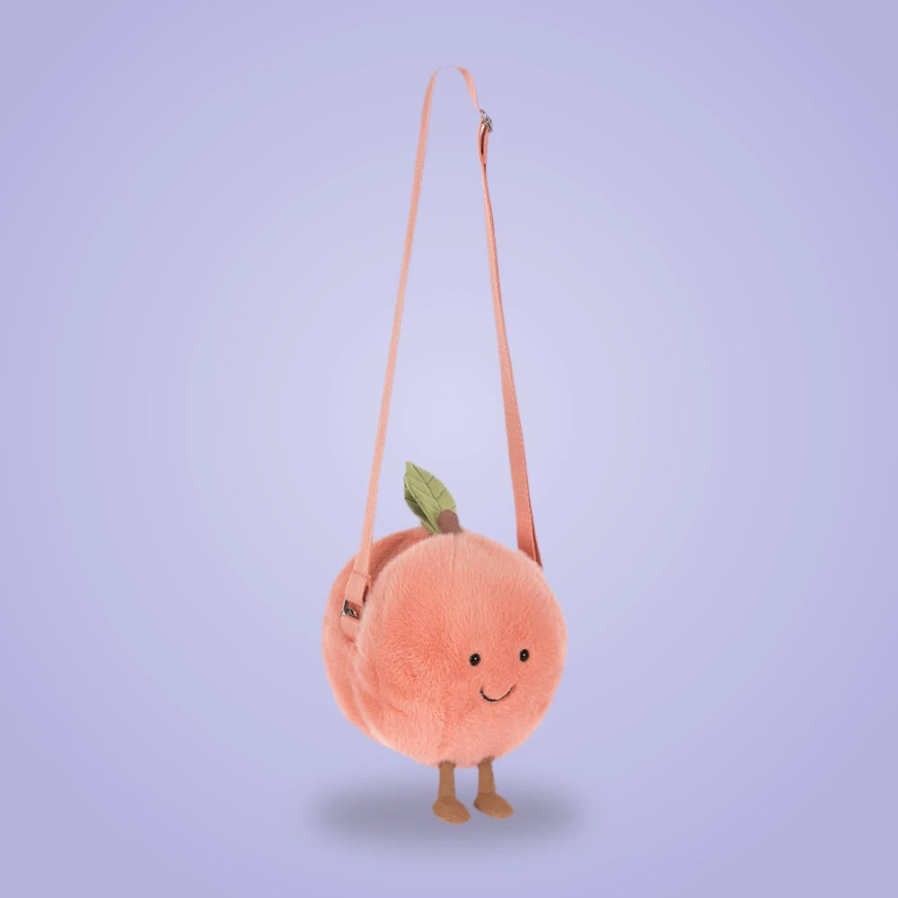 Amuseables Peach Shoulder Bag – soft plush toy