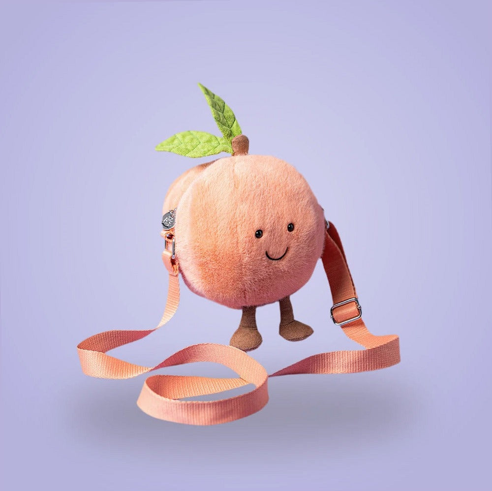 Amuseables Peach Shoulder Bag – soft plush toy, view 2