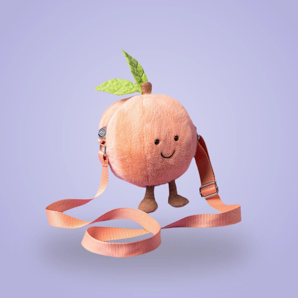 Amuseables Peach Shoulder Bag – soft plush toy, view 2