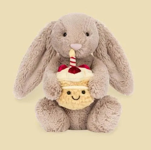 Bashful Beige Bunny 'Birthday'