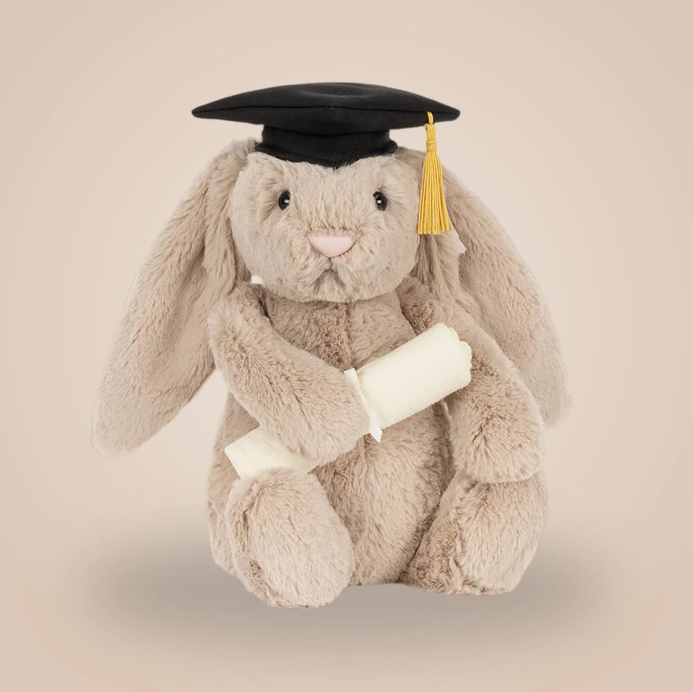 Bashful Bunny Graduation Outfit – soft plush toy