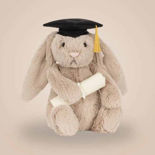 Bashful Bunny Graduation Outfit – soft plush toy