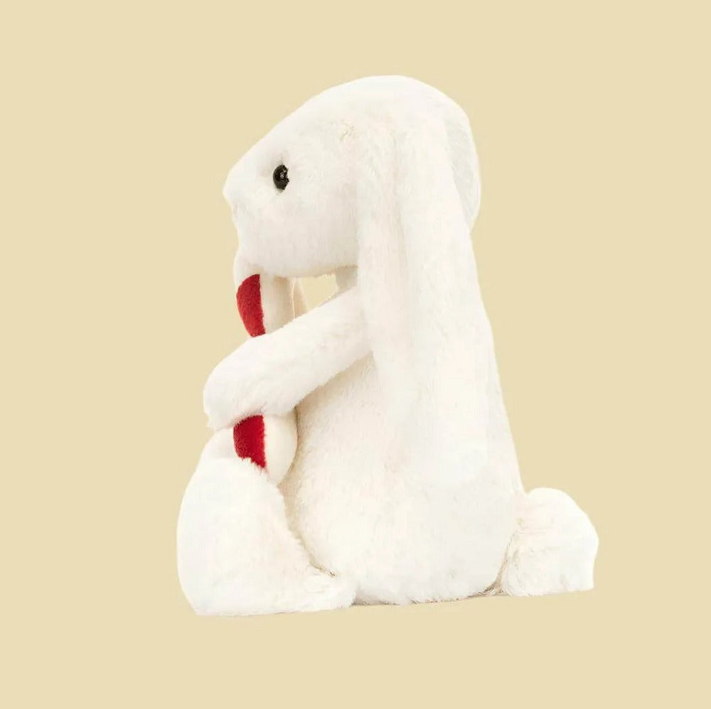 Bashful Bunny with Candy Cane
