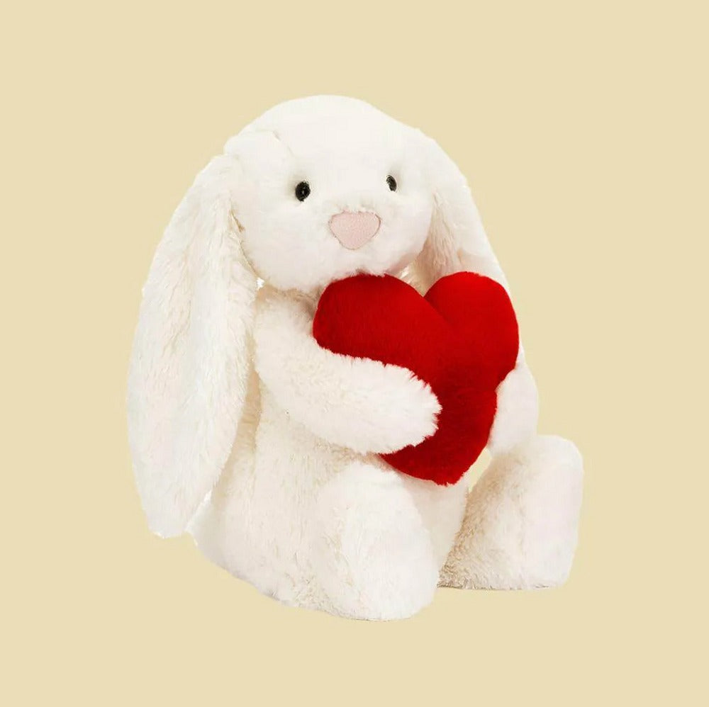 Bashful Red Love Heart Bunny