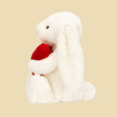 Bashful Red Love Heart Bunny