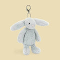 Bashful Silver Bunny Bag Charm