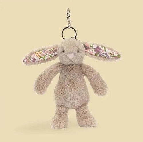 Blossom Beige Bunny 'Petal' Bag Charm