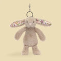 Blossom Beige Bunny 'Petal' Bag Charm