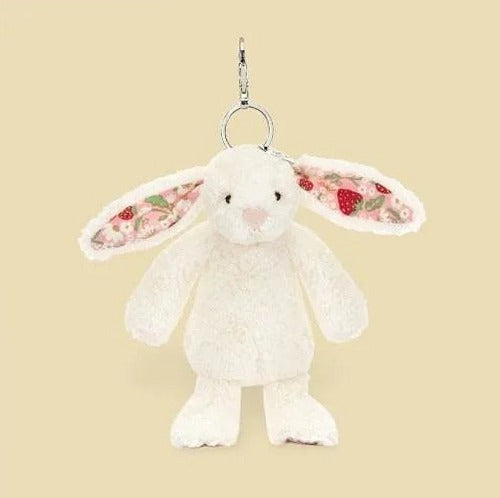 Blossom Cream Bunny 'Berry' Bag Charm