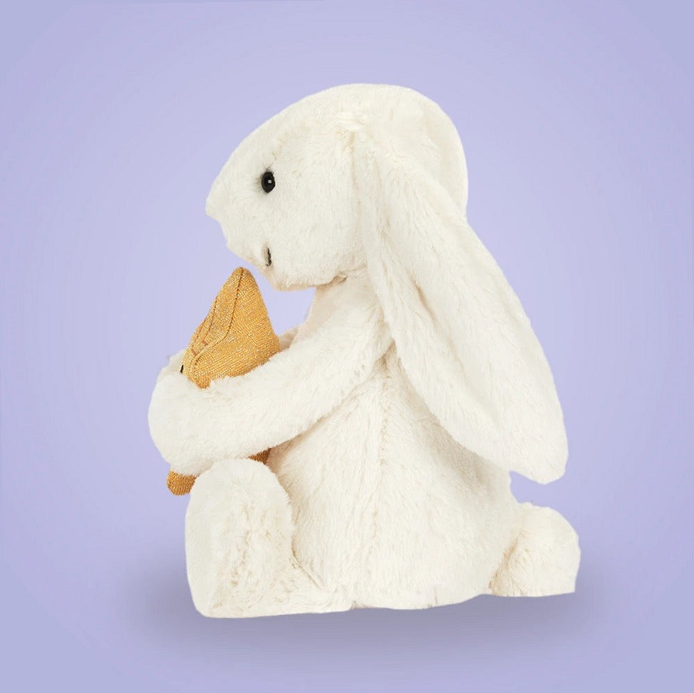 Cream Bunny with Star – soft plush toy, view 3