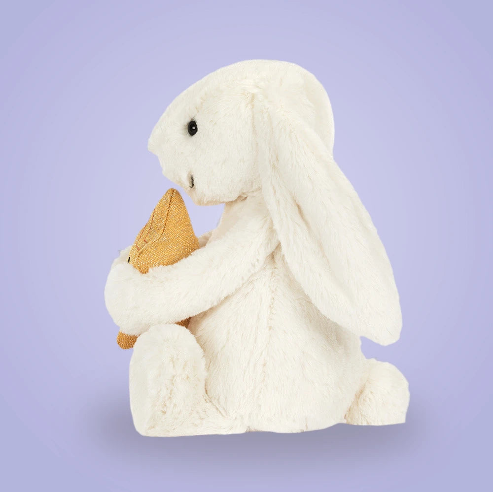 Cream Bunny with Star – soft plush toy, view 3