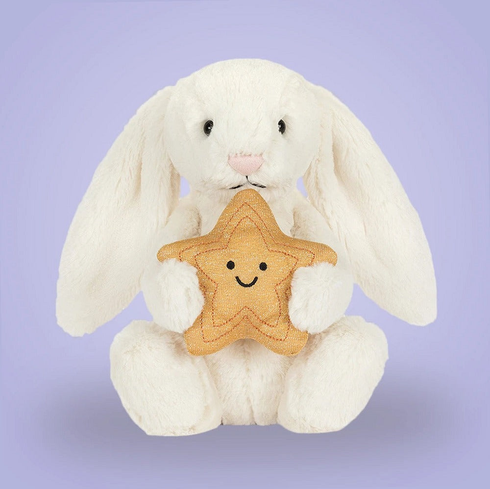 Cream Bunny with Star – soft plush toy, view 5