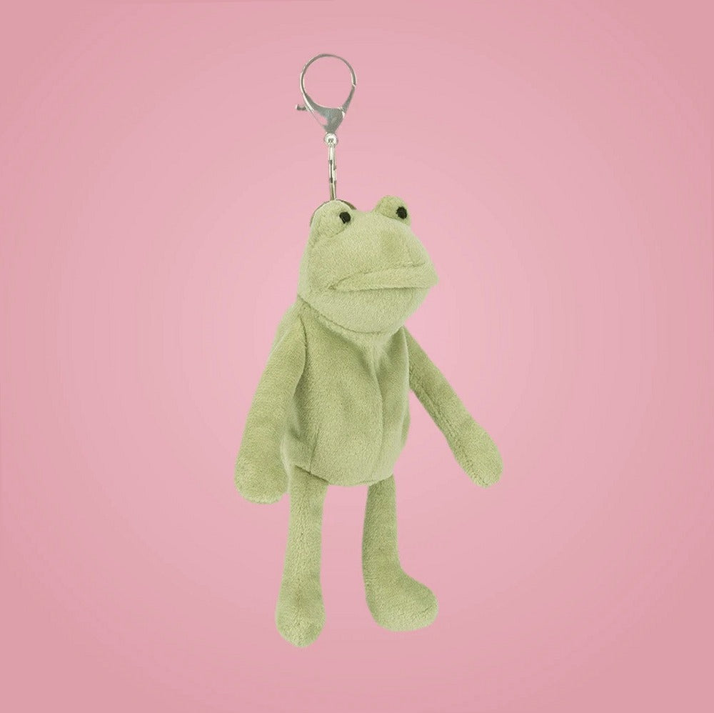 Fergus Frog Bag Charm – soft plush toy