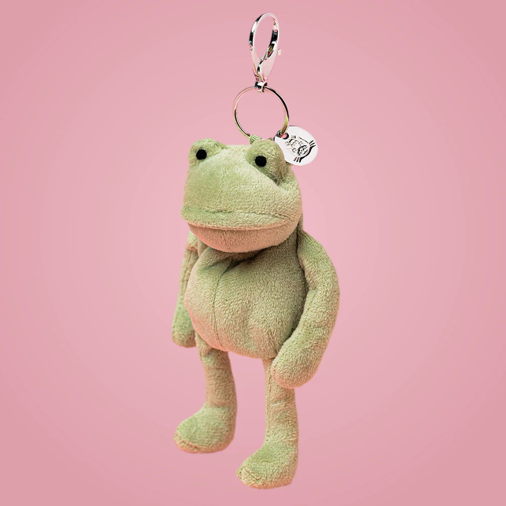 Fergus Frog Bag Charm – soft plush toy, view 2