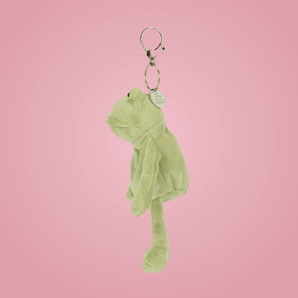 Fergus Frog Bag Charm – soft plush toy, view 3