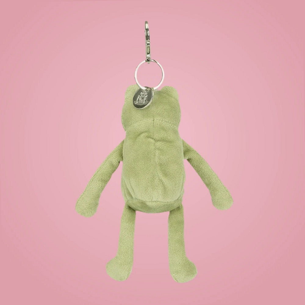 Fergus Frog Bag Charm – soft plush toy, view 4