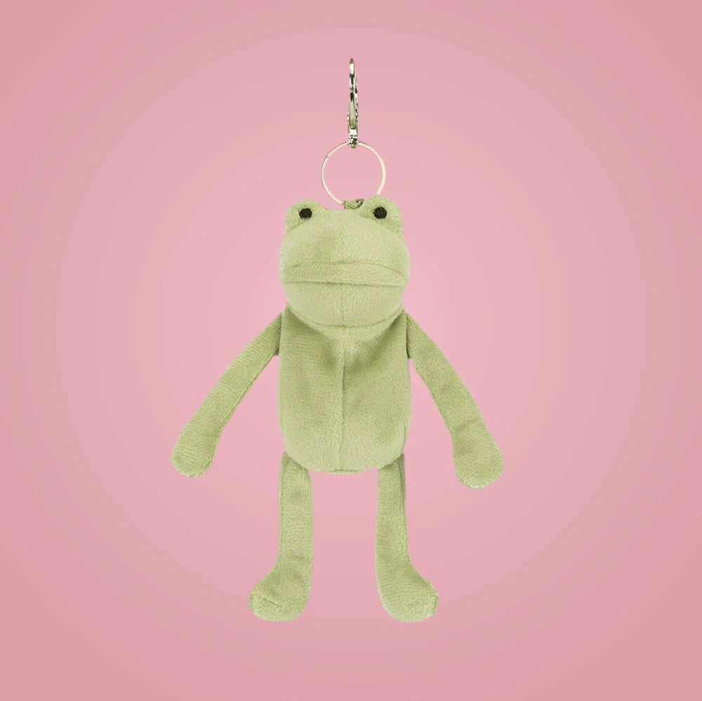 Fergus Frog Bag Charm – soft plush toy, view 5