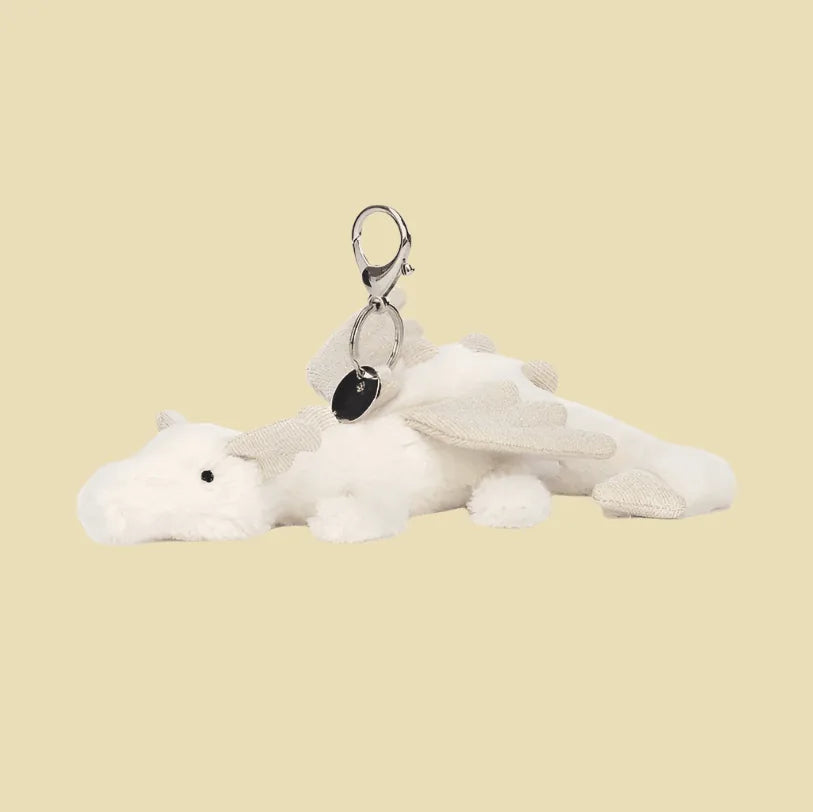 Snow Dragon Bag Charm