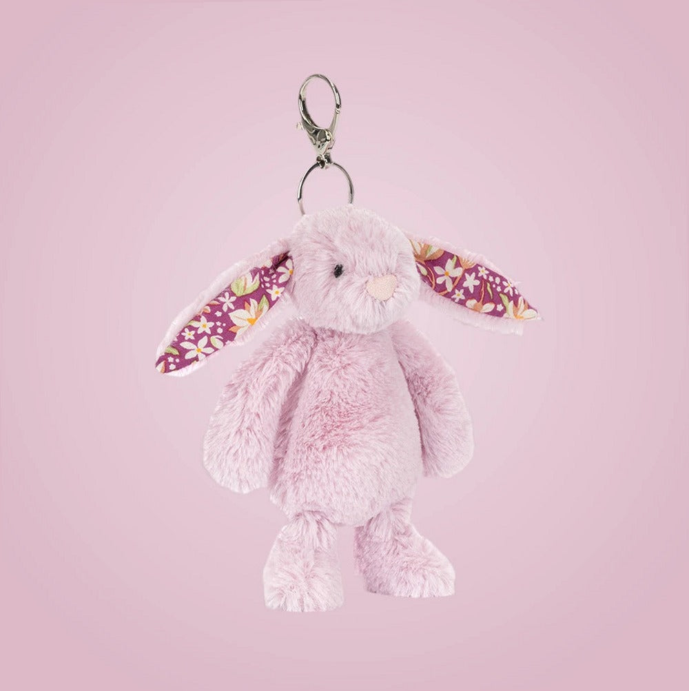Thistlepop Blossom Bunny Bag Charm – soft plush toy