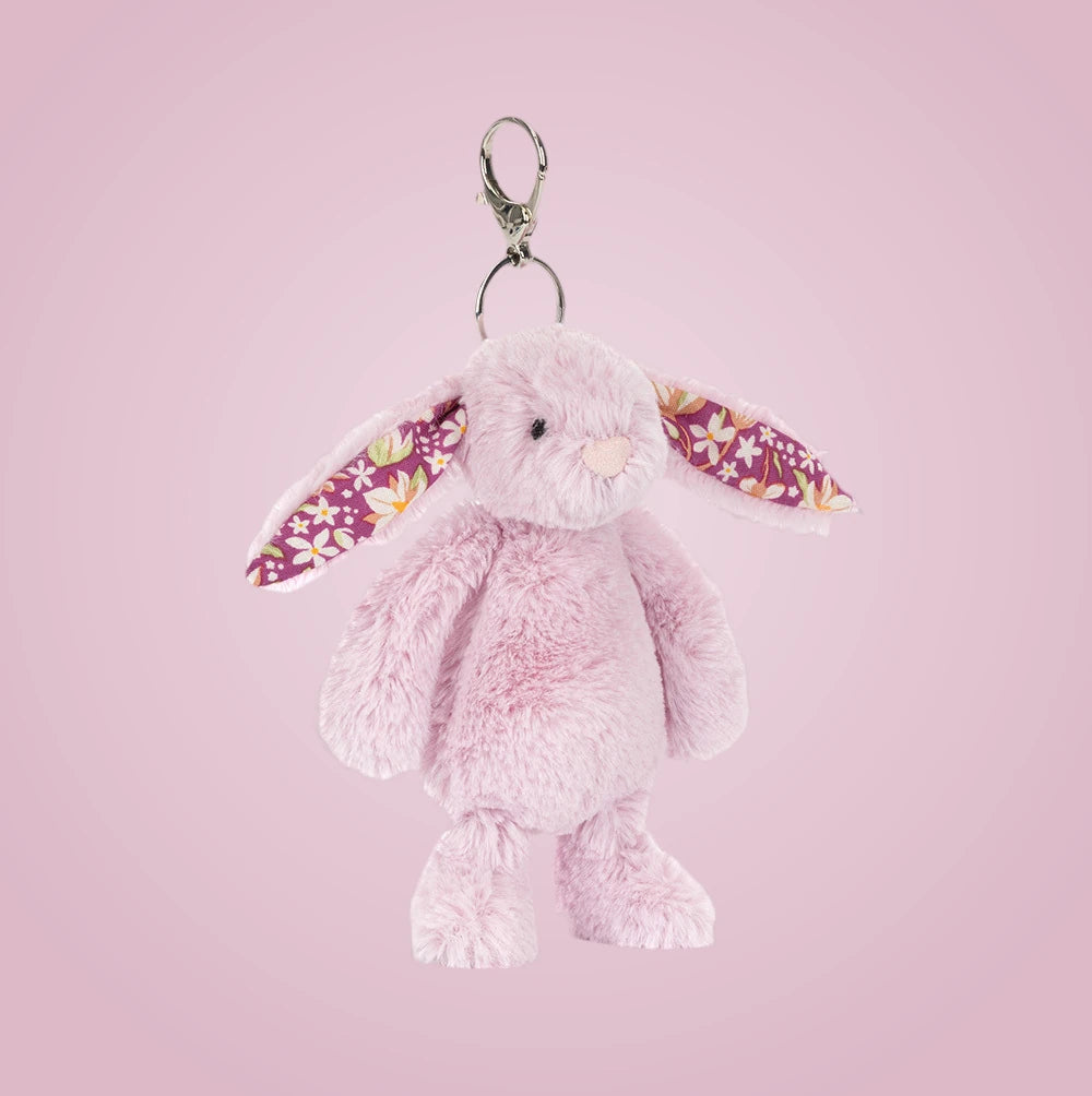 Thistlepop Blossom Bunny Bag Charm – soft plush toy