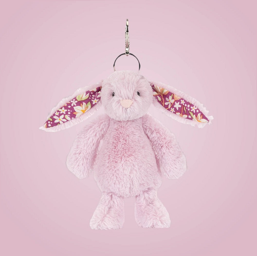 Thistlepop Blossom Bunny Bag Charm – soft plush toy, view 4