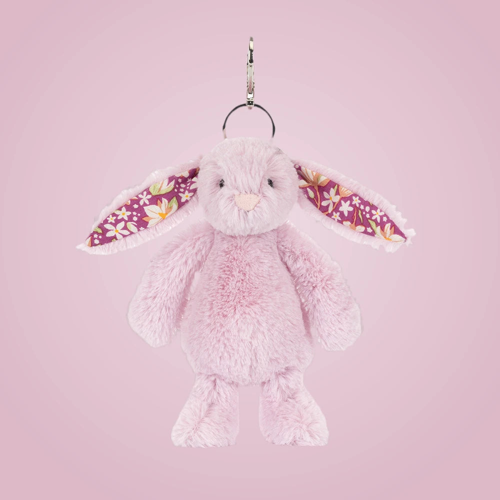 Thistlepop Blossom Bunny Bag Charm – soft plush toy, view 4