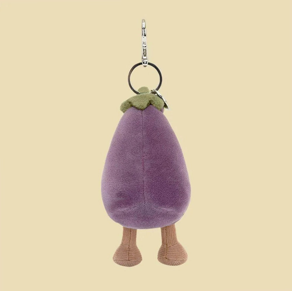 Vivacious Vegetable Aubergine Bag Charm